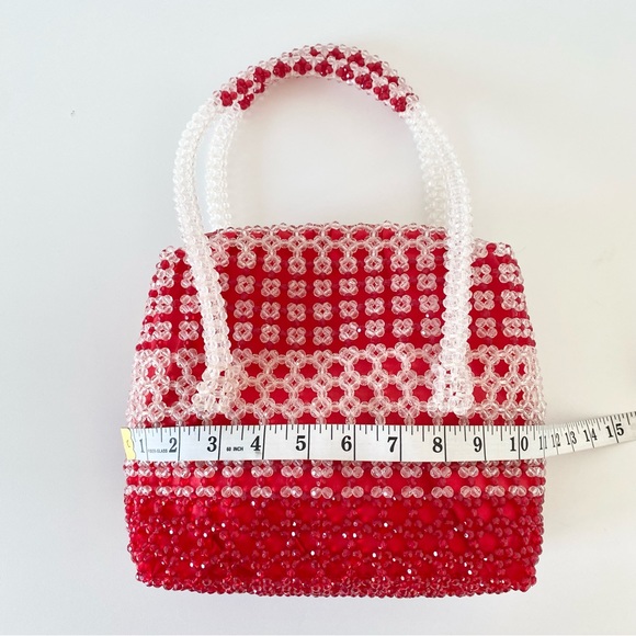 Vintage Handmade Beaded Handbag - Picture 9 of 11